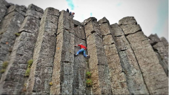 Eine meiner Lieblings Tradkletterrouten in Ger uberg West Island
